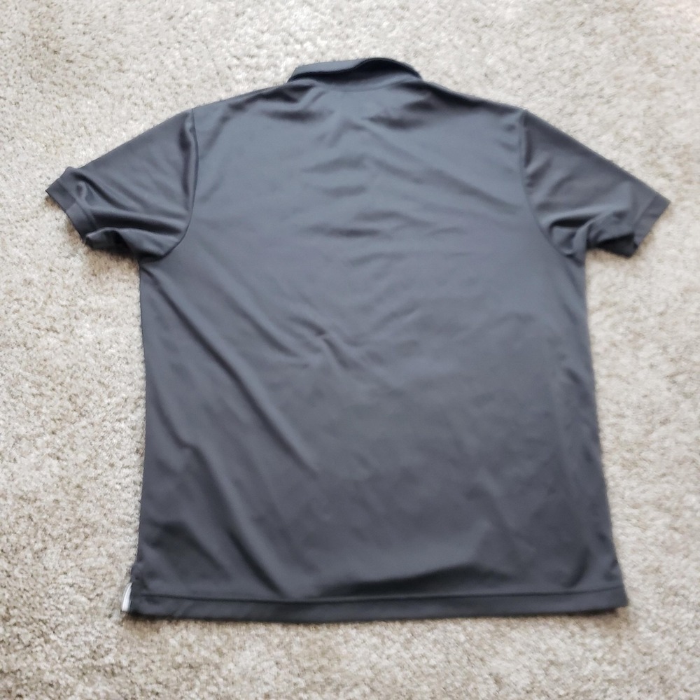 Under Armour Polo Shirt Mens Medium Gray HeatGear Loose Short Sleeve Golfing - Picture 8 of 10
